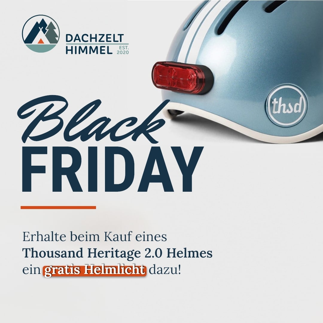 Erhalte beim Kauf eines Thousand Heritage 2.0 Helmes ein gratis Helmlicht dazu!