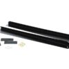 Two long black mounting rails with accompanying screws, washers, and nuts (hardware kit)