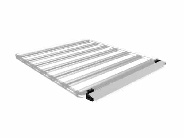 Metal roof rack frame with parallel crossbars and mounting brackets for car luggage transport (roof rack accessory)